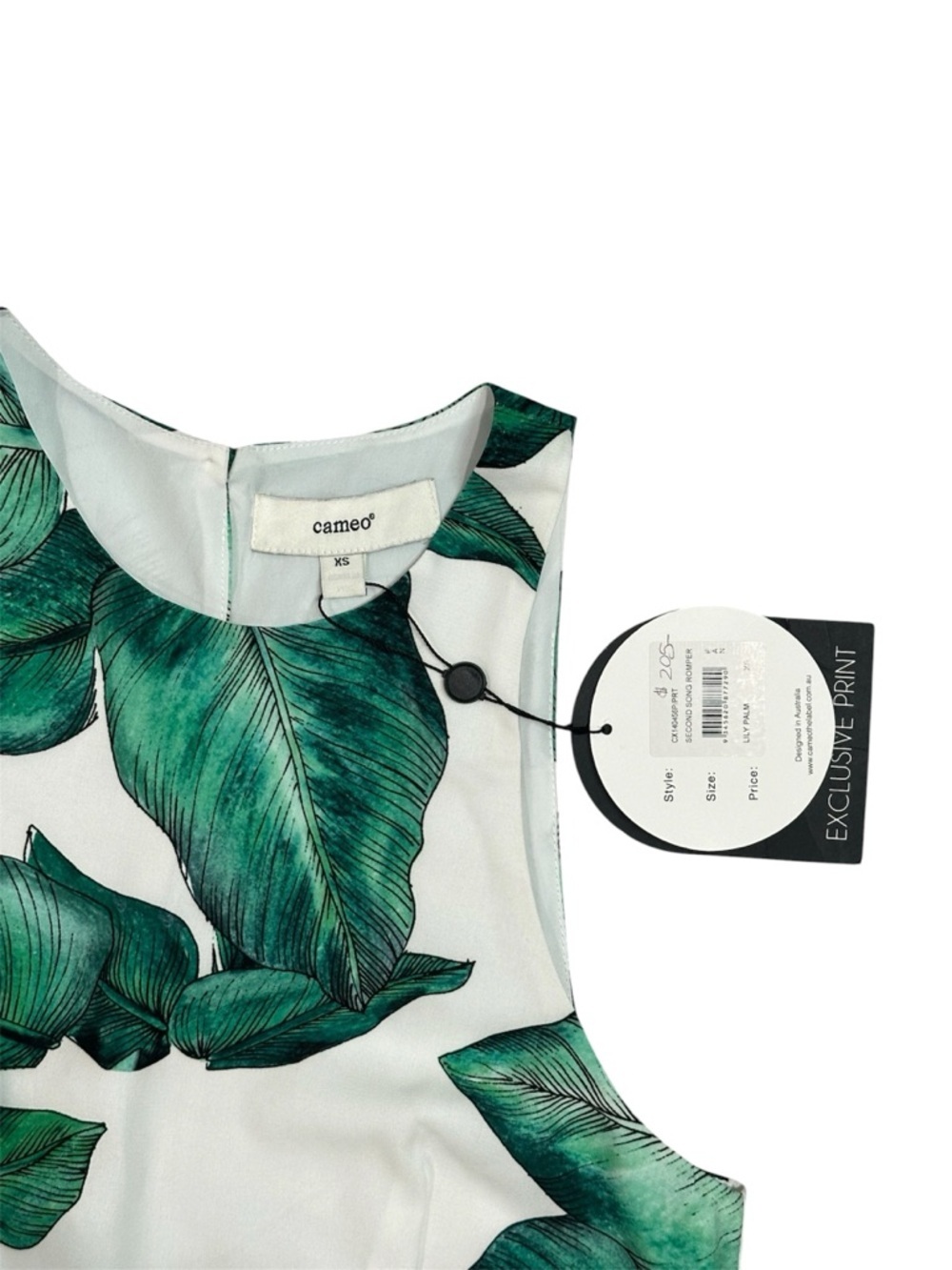 Cameo Collective Second Song Palm Leaf Romper NWT XS Formerly C/MEO Tropical - Picture 11 of 12